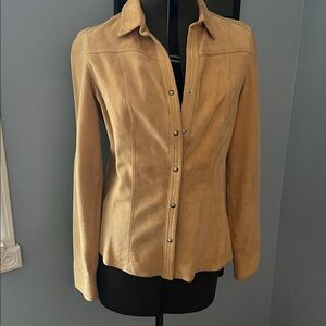 Eddie Bauer Suede Shirt - Tan